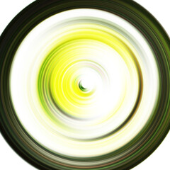 Colorful radial motion effect. Abstract rounded background. Color curves and sphere.