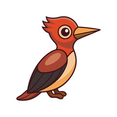  Vibrant Bay Woodpecker Detailed Illustration