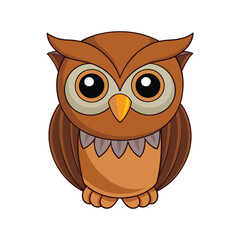  Vibrant Bearded Screech Owl Detailed Illustration