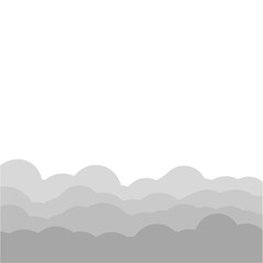 Obraz premium grey clouds illustration