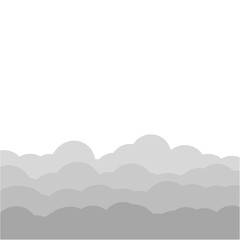 grey clouds illustration