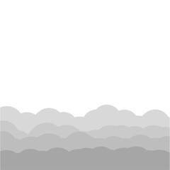 Fototapeta premium grey clouds illustration