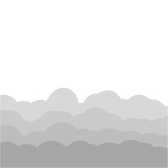 grey clouds illustration