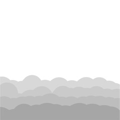 Fototapeta premium grey clouds illustration