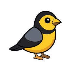  Detailed Black-Headed Canary Depiction