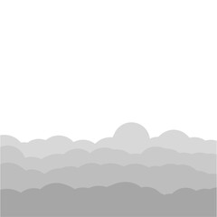 grey clouds illustration