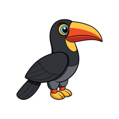 Fototapeta premium Vibrant Black-Necked Aracari Artwork