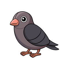 Vibrant Black Rosy-Finch Artwork