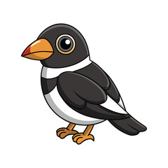  Realistic Black-Spotted Barbet Illustration