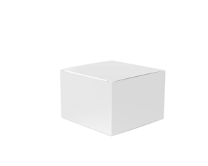 white box isolated on white