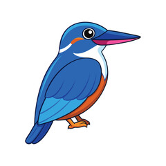  Colorful Representation of Blue-banded Kingfisher
