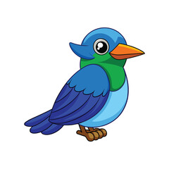  Vibrant Blue-bearded Bee-eater Bird Detailed Illustration
