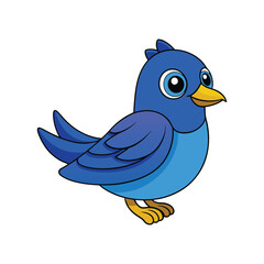  Charming Blue-Chinned Sapphire Bird Illustration