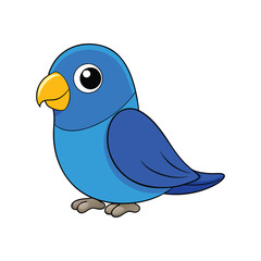  Charming Blue-Fronted Parrotlet Bird Illustration