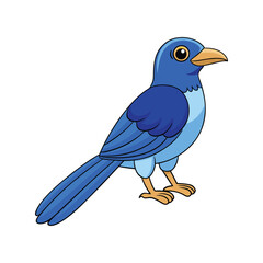  Elegant Blue-Headed Coucal Bird Design