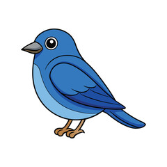  Vivid Blue-Mantled Thornbill Bird Design