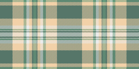 Elegant pastel green and beige plaid pattern. Seamless texture ideal for textile design, website backgrounds, or fashion projects.  Evokes a feeling of calm and sophistication.