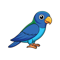  Dynamic Blue-Rumped Parrot Bird Representation