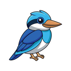  Realistic Blue-Winged Kookaburra Illustration