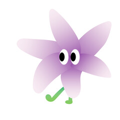 Cute lily cartoon