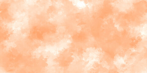 Abstract watercolor background with watercolor effect. smooth hand drawn digital art watercolor paper texture. Peach and white watercolor background design. Wet hand drawn texture.