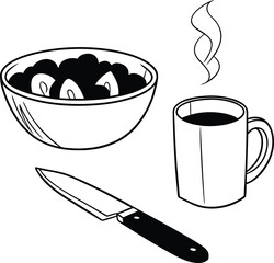 vector illustration of a cup of coffee