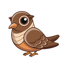  Vivid Buff-Collared Nightjar Bird Design