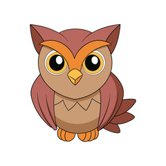  Vivid Buffy Fish Owl Bird Design
