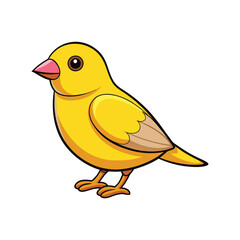  Vivid Canary-Winged Finch Bird Design