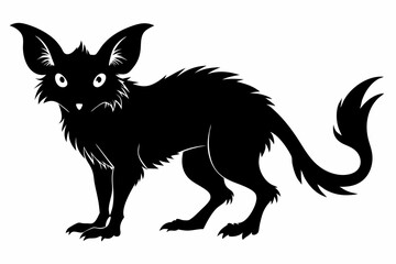 aye aye black silhouette vector
