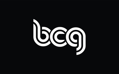 BCG Creative Unique Modern Letter Logo Design. Stylized logo featuring a unique letter design, presenting abstract minimalist aesthetics and modern appeal.