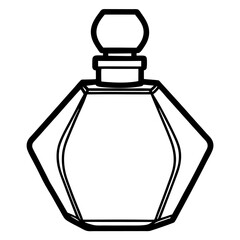 perfume bottle isolated on white