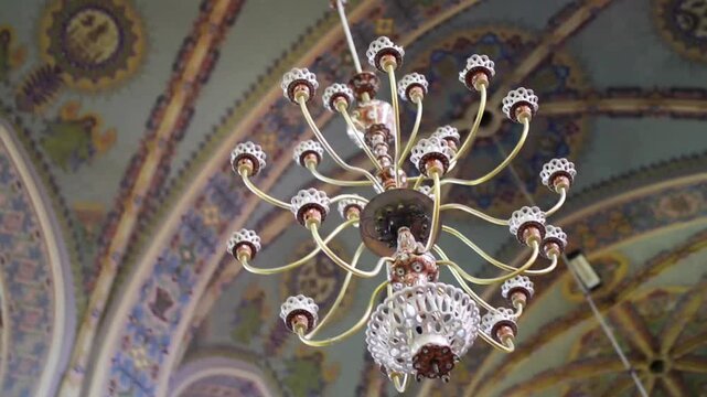 Chandelier in Collegiate Basilica in Myszyniec
