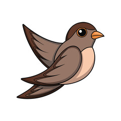  Vivid Chimney Swift Bird Illustration