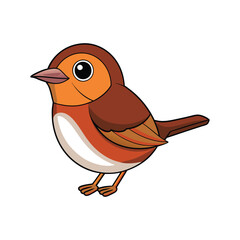  Charming Cinnamon-Breasted Warbler Bird Illustration