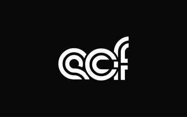 Obraz premium ECF Creative Unique Modern Letter Logo Design. Stylized logo featuring a unique letter design, presenting abstract minimalist aesthetics and modern appeal.