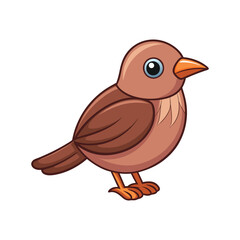  Common Babbler Bird Realistic Art