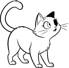 vector illustration of a cat