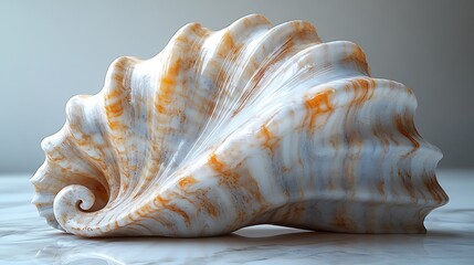 Luxurious Interior Shell Shaped Stone Artwork Ideal For Elegant Spaces image