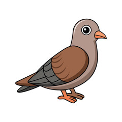  Common Ground Dove Bird Colorful Artwork