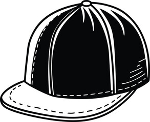 vector illustration of baseball cap