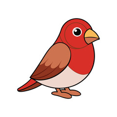  Common Redpoll Bird Realistic Art