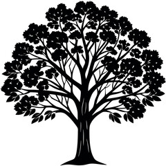 Obraz premium vector tree silhouette