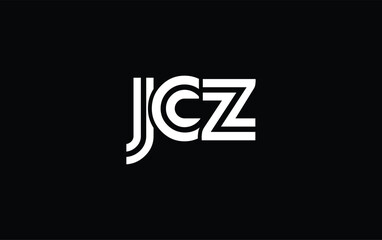 JCZ Creative Unique Modern Letter Logo Design. Stylized logo featuring a unique letter design, presenting abstract minimalist aesthetics and modern appeal.