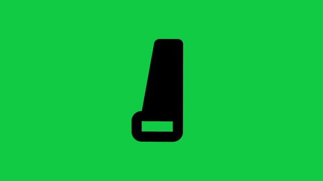 Carpenter Icon Animation | 4K Woodworking Tool Motion Graphic on Green Screen