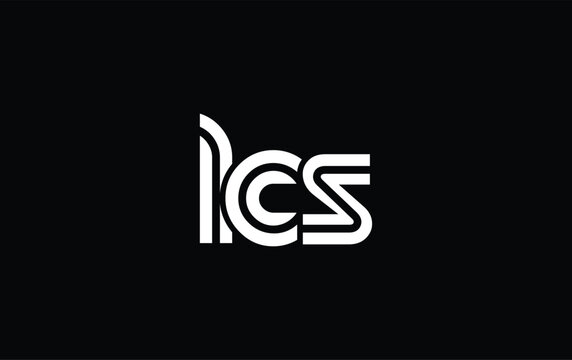 LCS Creative Unique Modern Letter Logo Design. Stylized logo featuring a unique letter design, presenting abstract minimalist aesthetics and modern appeal.