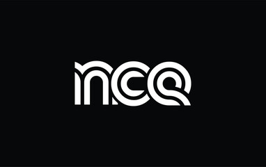 NCE Creative Unique Modern Letter Logo Design. Stylized logo featuring a unique letter design, presenting abstract minimalist aesthetics and modern appeal.