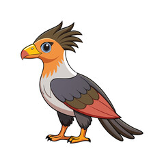  Crested Caracara Bird Realistic Illustration
