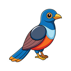  Elegant Trogon Bird Realistic Art