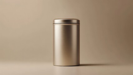 Elegant Metal Container for Tea or Coffee Storage